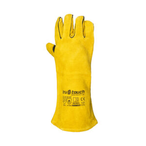 Yellow Lined Welders Superior Elbow Length Gloves